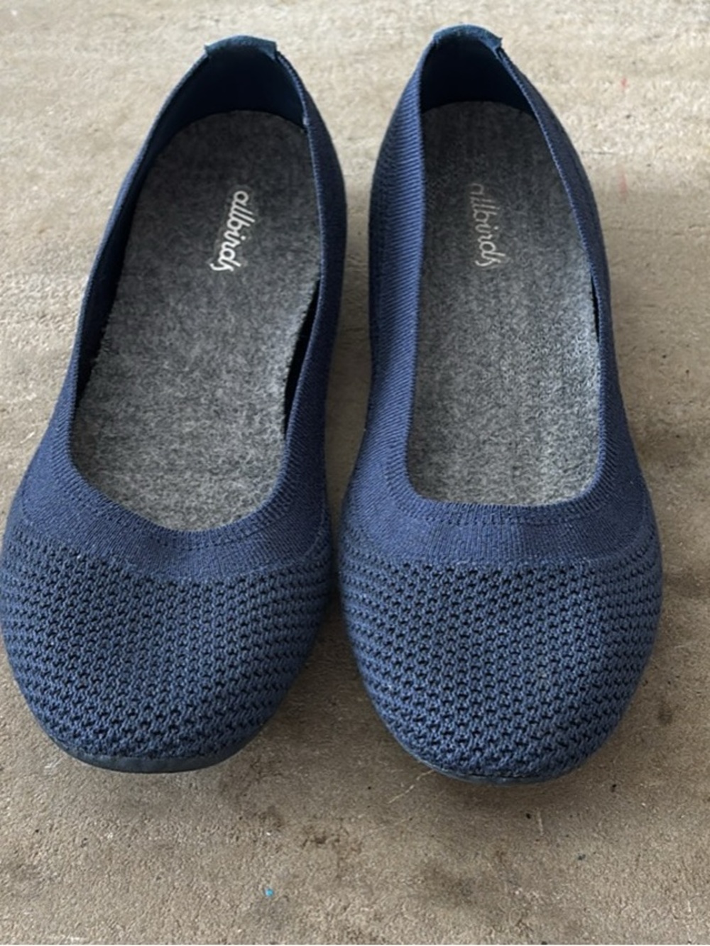 Allbirds Tree Breezers Periwinkle Blue Ballet Flats Slip On Women's Size 9 (A-4)